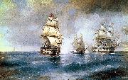 Ivan Aivazovsky Two Turkish Ships oil painting